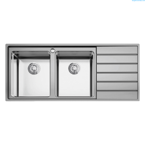 chau rua bat inox european series model ks11650 2b ban phai kitchen sink 1 Chậu rửa bát Konox European Premium KS11650 2B – Bàn phảiSiphon, giá úp bát inox Tổng kho vòi chậu SCO