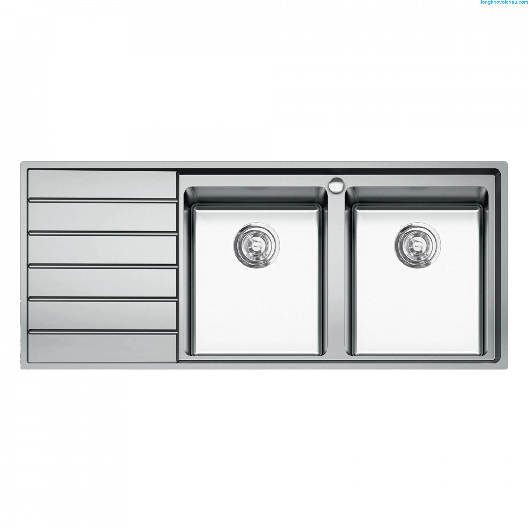 chau rua bat inox european series model ks11650 2b ban trai kitchen sink 1 Chậu rửa bát Konox European Premium KS11650 2B – Bàn tráiSiphon, giá úp bát inox Tổng kho vòi chậu SCO