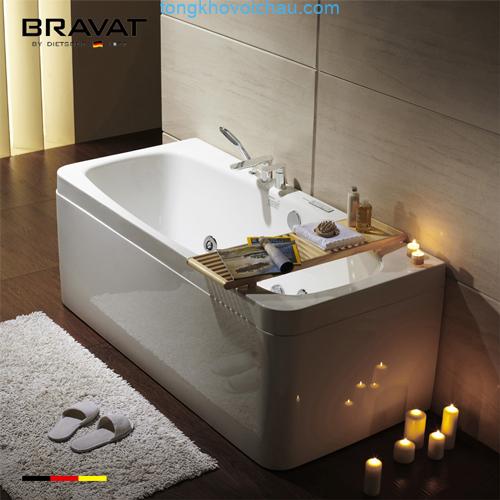Bồn tắm massage Bravat B25730W25-5 ( không sục khí) 1.7 m