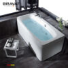 Bồn tắm massage Bravat B25730W25-2 (sục khí) 1.7 m